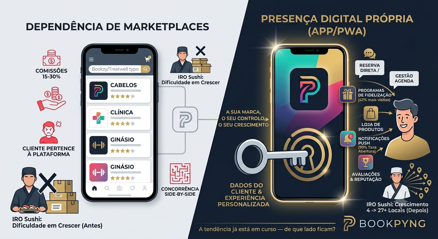 A sua marca ou a marca deles? O que está realmente em jogo quando escolhe onde existir online